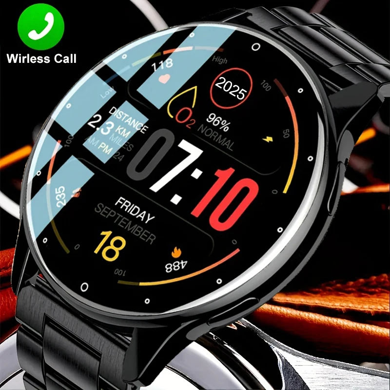 Novo relógio inteligente masculino amoled assistente de voz bluetooth chamada mostrador personalizado monitor de oxigênio no sangue esportes fitness smartwatch feminino