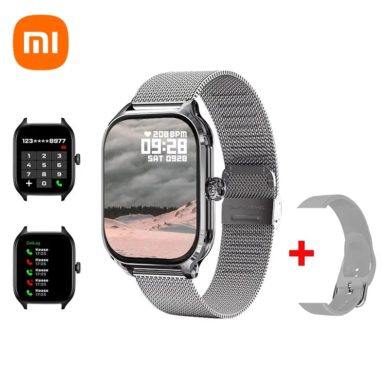 Xiaomi Smartwatch Dial para atender chamadas Rastreamento de calorias Frequência cardíaca Monitoramento de oxigênio no sangue Relógio inteligente Bluetooth Mulheres Homens Presente