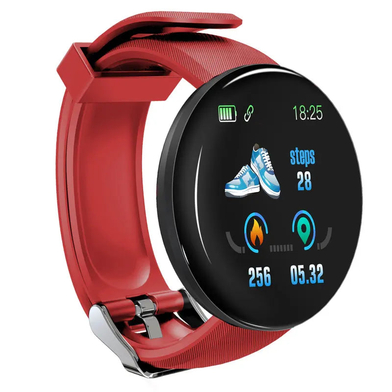 D18 Smart Watch Homens Mulheres Smartwatch Pressão Arterial À Prova D'Água Relógios Digitais Esportes Fitness Rastreador Relógio para Apple Watch Band