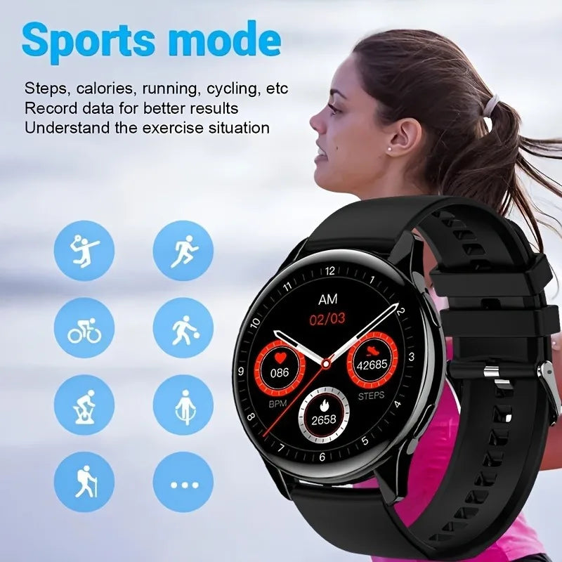 Novo relógio inteligente masculino amoled assistente de voz bluetooth chamada mostrador personalizado monitor de oxigênio no sangue esportes fitness smartwatch feminino