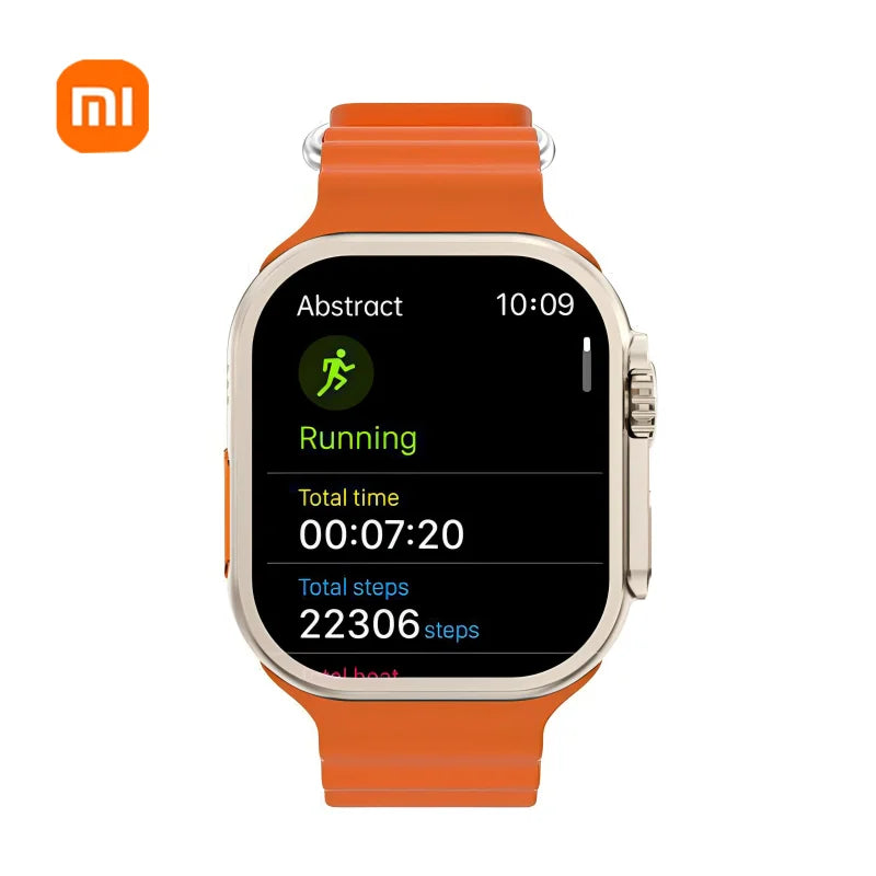 Xiaomi T900Ultra Smartwatch Bluetooth Talk Smartwatch Alerta de mensagem Monitor de frequência cardíaca Relógio esportivo para Android IOS Homens Mulheres