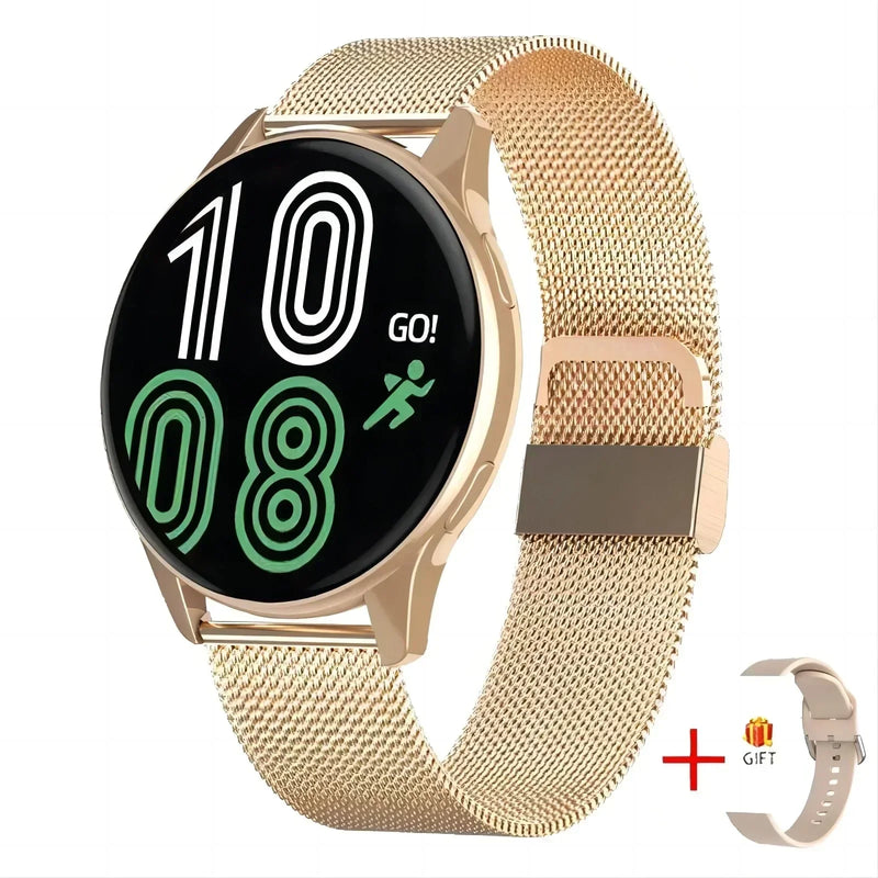 Novo relógio inteligente masculino amoled assistente de voz bluetooth chamada mostrador personalizado monitor de oxigênio no sangue esportes fitness smartwatch feminino