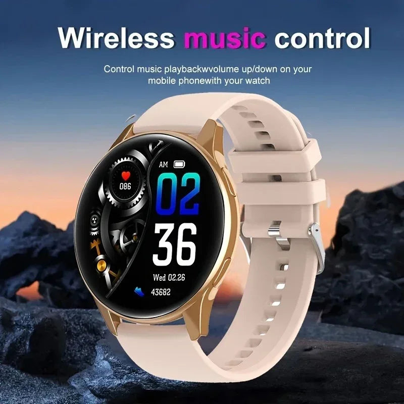 Novo relógio inteligente masculino amoled assistente de voz bluetooth chamada mostrador personalizado monitor de oxigênio no sangue esportes fitness smartwatch feminino