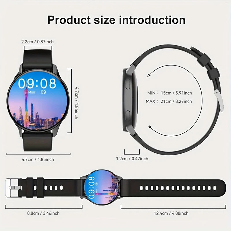 Novo relógio inteligente masculino amoled assistente de voz bluetooth chamada mostrador personalizado monitor de oxigênio no sangue esportes fitness smartwatch feminino