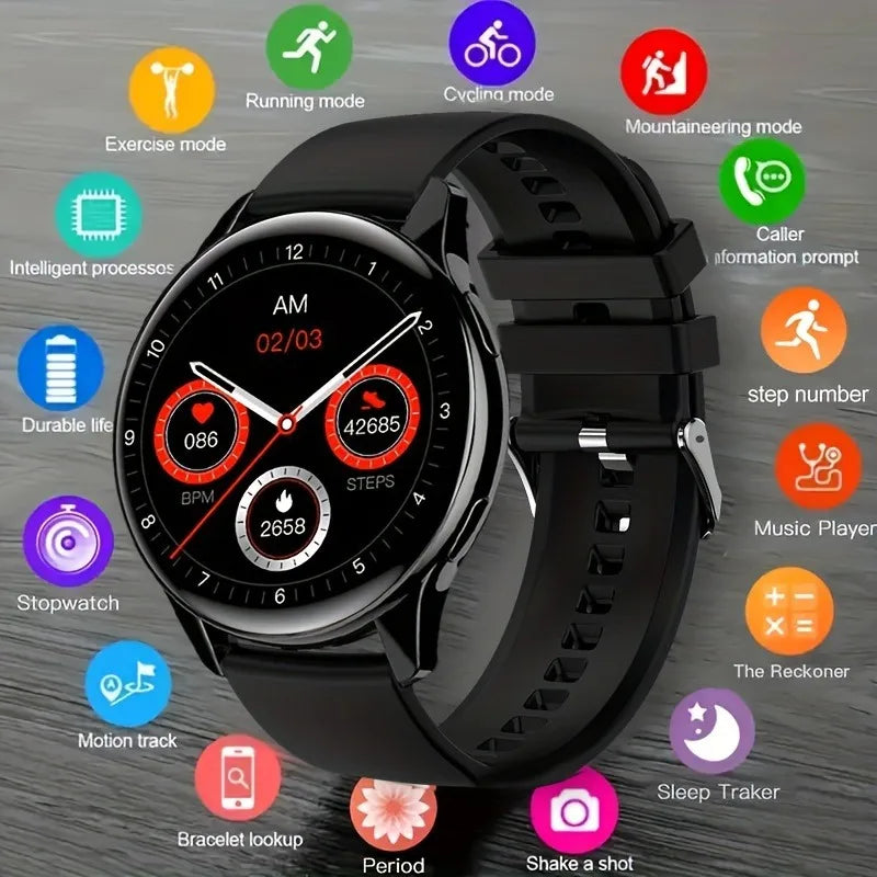 Novo relógio inteligente masculino amoled assistente de voz bluetooth chamada mostrador personalizado monitor de oxigênio no sangue esportes fitness smartwatch feminino