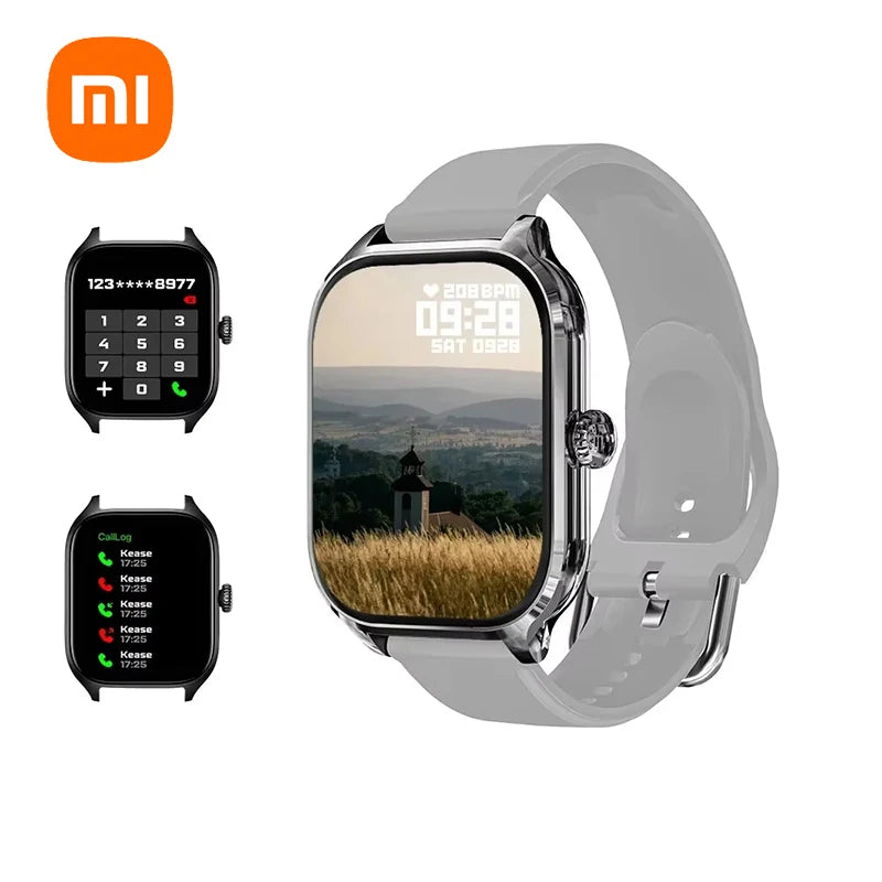 Xiaomi Smartwatch Dial para atender chamadas Rastreamento de calorias Frequência cardíaca Monitoramento de oxigênio no sangue Relógio inteligente Bluetooth Mulheres Homens Presente